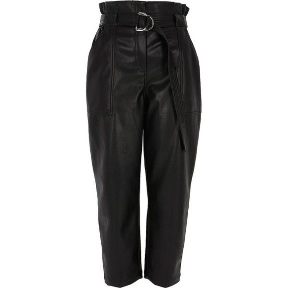 River Island Faux Leather Pants - Picture 2 of 11